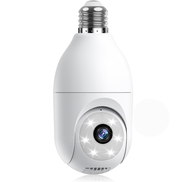 Motion Sensor 360 deg. Light Bulb WiFi Security Camera