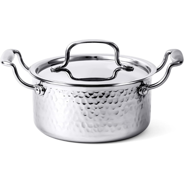 1.8-Quart Stainless Steel Stock Pot With Lid