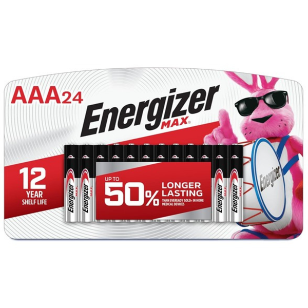 24-Pack Energizer Max AAA Alkaline Batteries