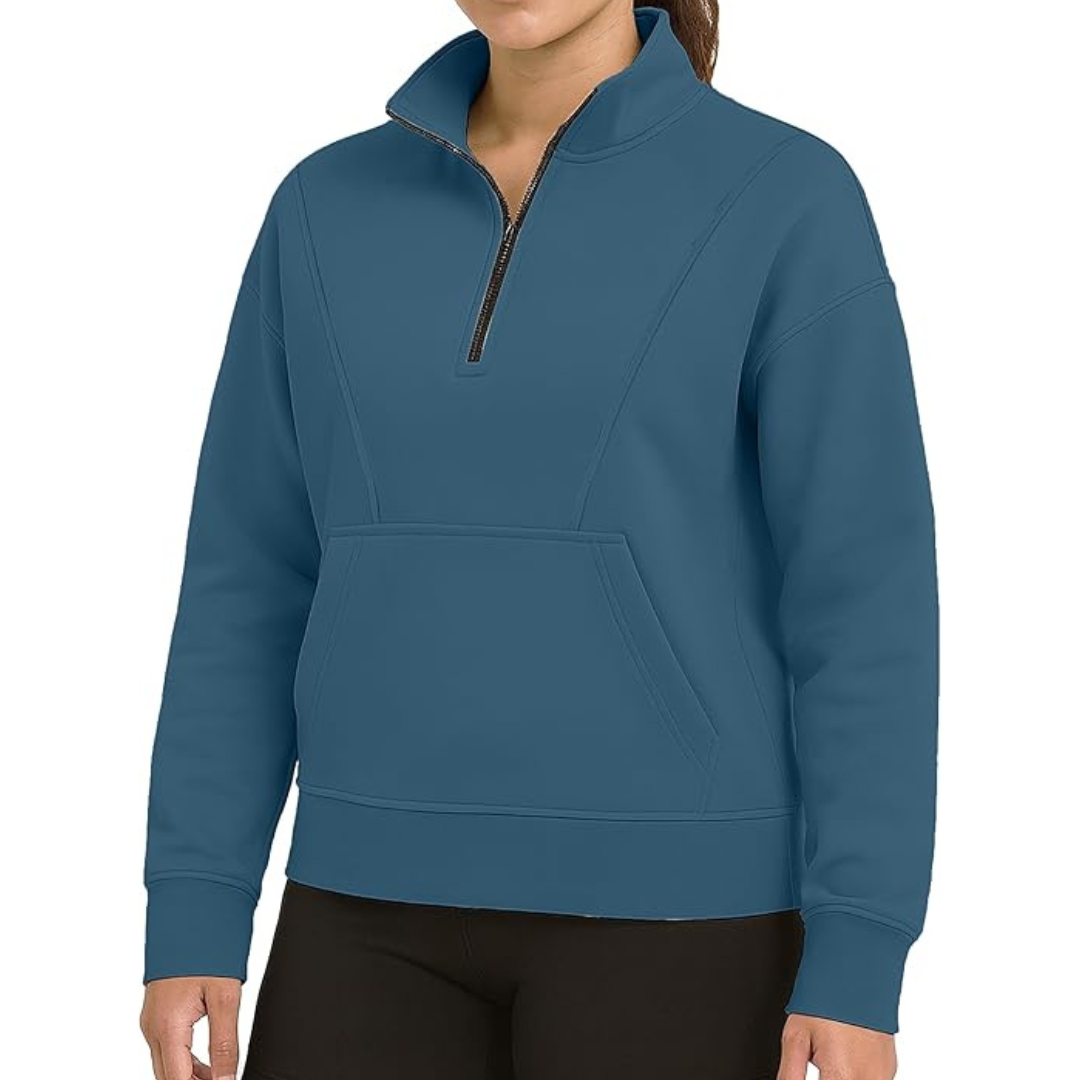 Urban Buck Women's Neon Zip Up Hoodie with Thumb Holes