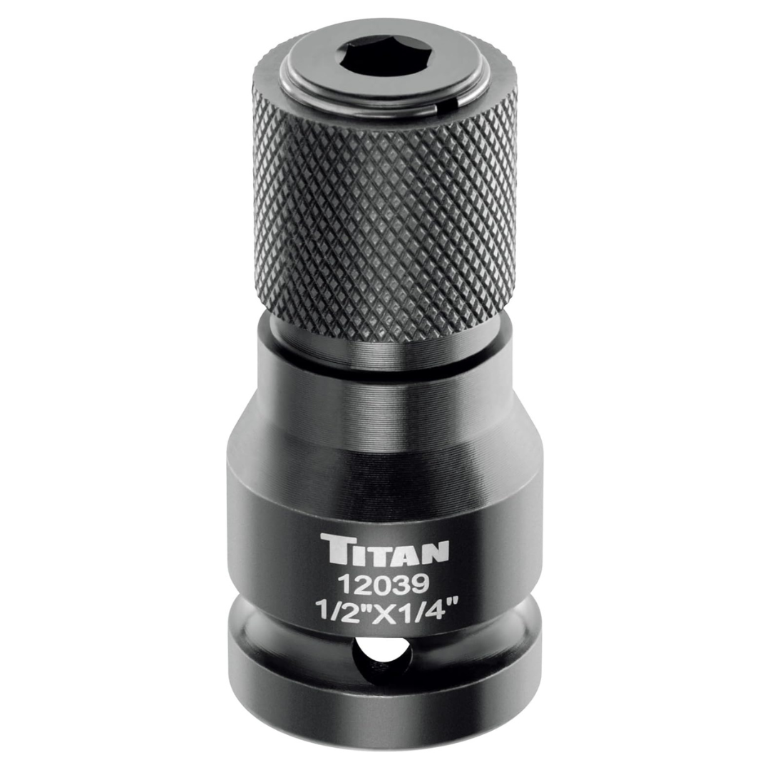 Titan 12039 1/2" Drive to 1/4" Hex Drive Quick Change Adapter
