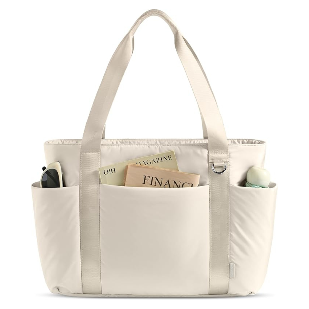 Women's Puffer Tote Bag With Zipper (Various)