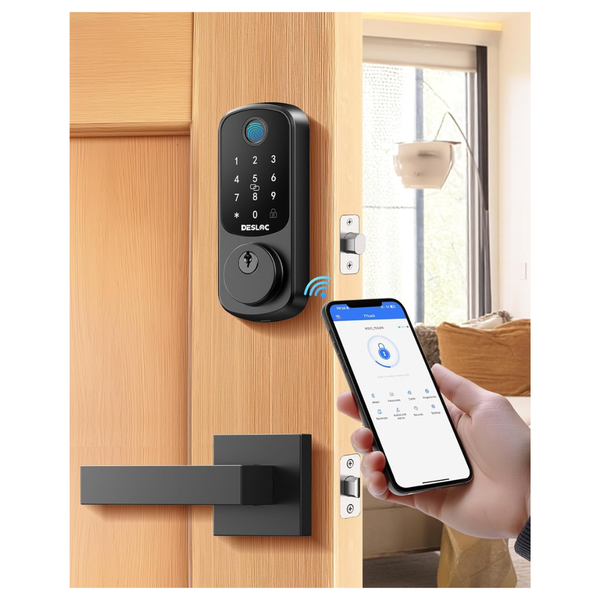 Desloc B200 Fingerprint Smart Lock With 2 Lever Handles