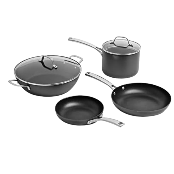6-Piece Calphalon Classic Hard-Anodized Nonstick Cookware Set