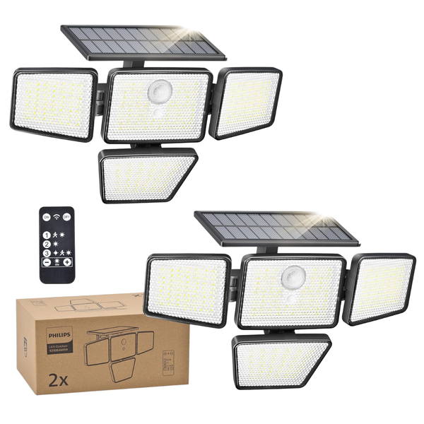 2-Pack Philips Outdoor Solar Security Light