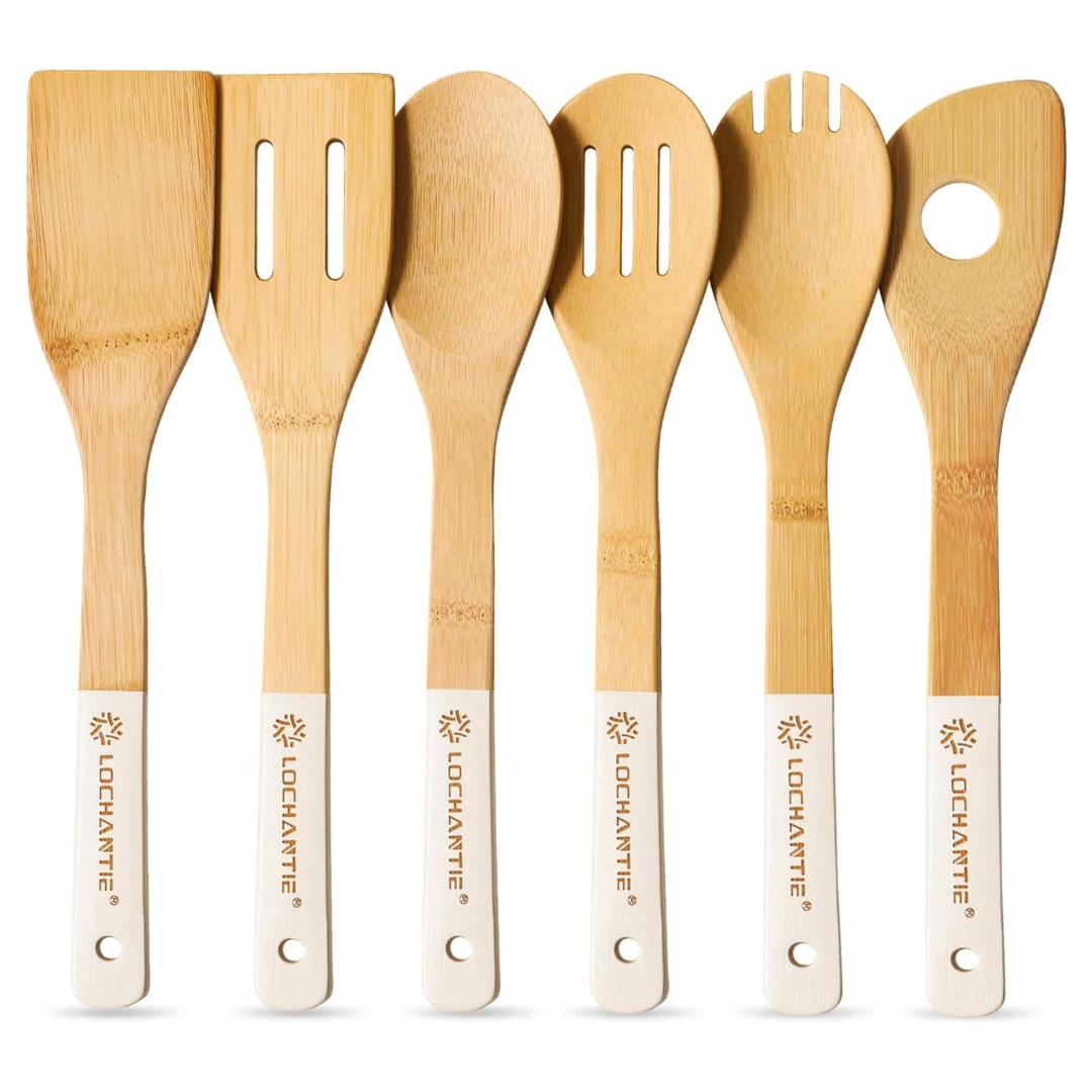 6-Pieces Wooden Spoons Utensils Set