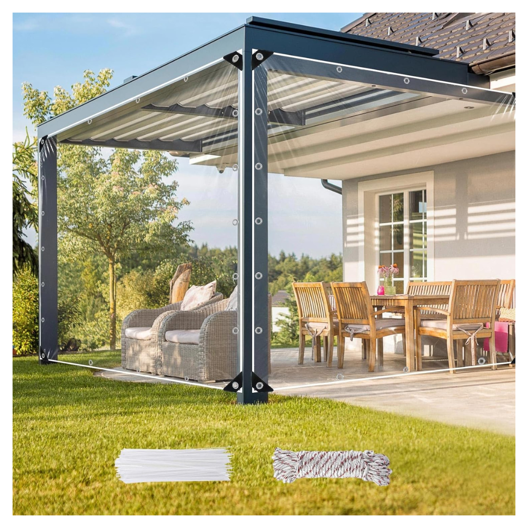 Heavy Duty Windproof Waterproof Clear Tarps