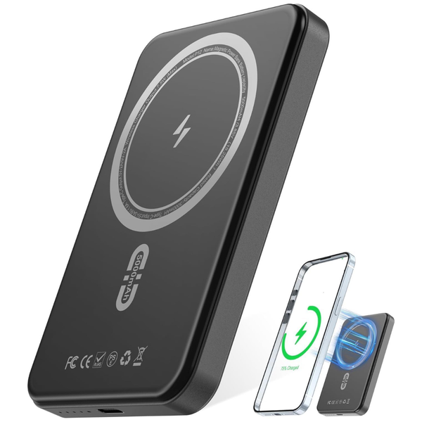 5000mAh Ultra Slim Magsafe Portable Power Bank W/ 18W USB-C Cable