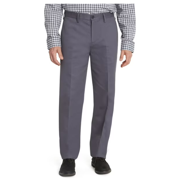 Lands' End Men's Flat Front Wrinkle Resistant Chino Pants