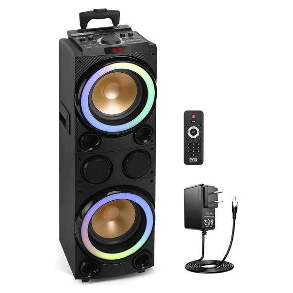 10" Portable Bluetooth Karaoke Speaker With LED Lights