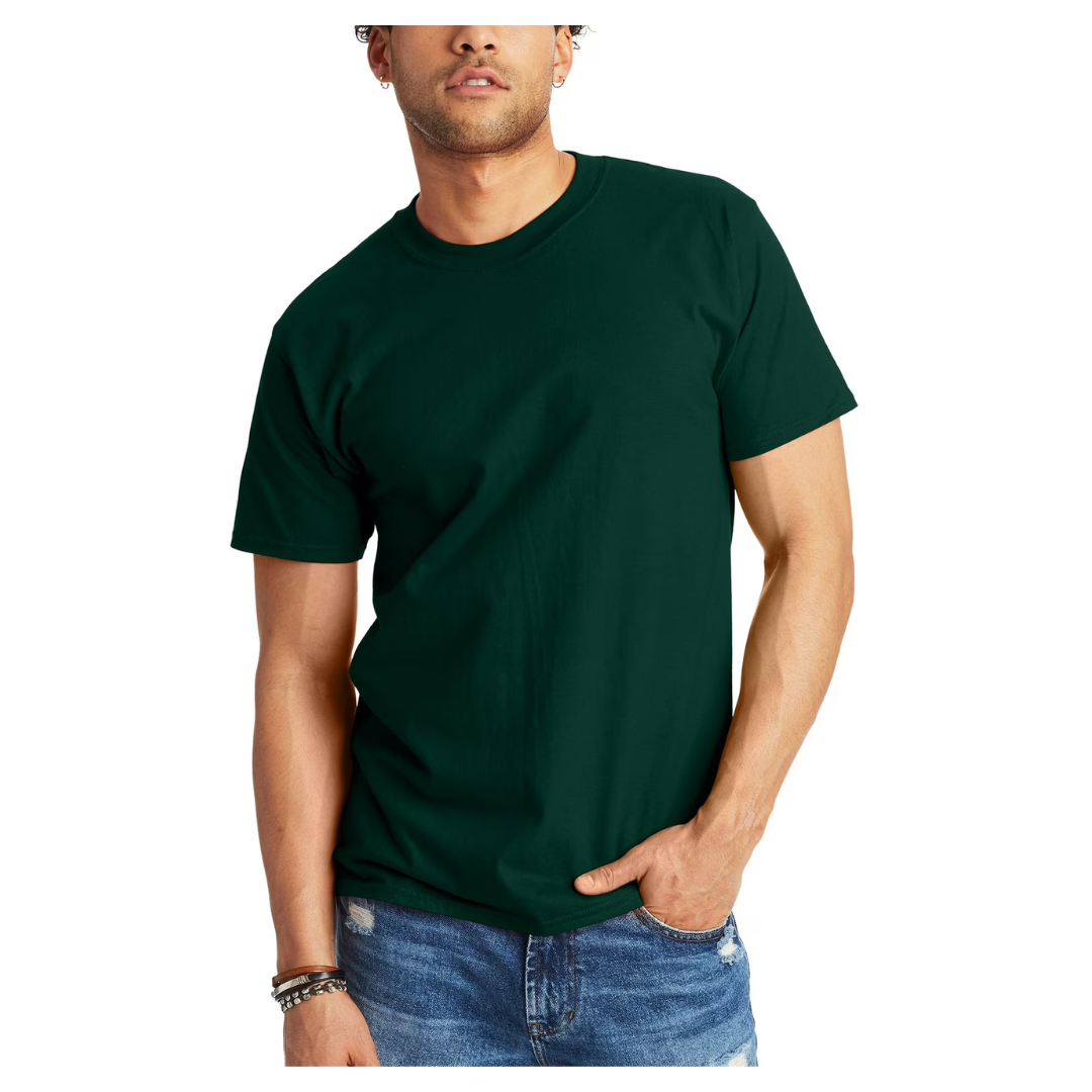 Hanes Men's Short-Sleeve Beefy-t Cotton T-Shirt (Various)