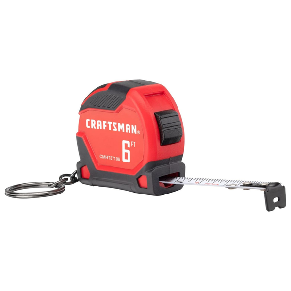 CRAFTSMAN 6ft Keychain Tape Measure (CMHT37106G)