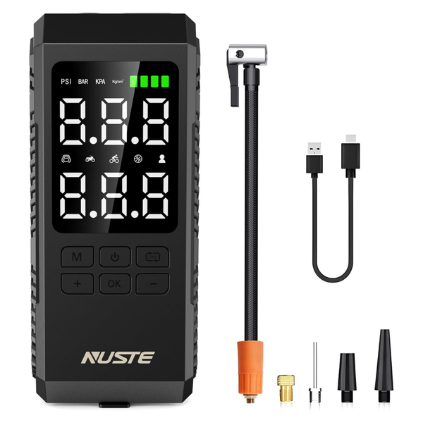 150PSI Car Tire Inflator Portable Air Compressor Pump W/ LED Light