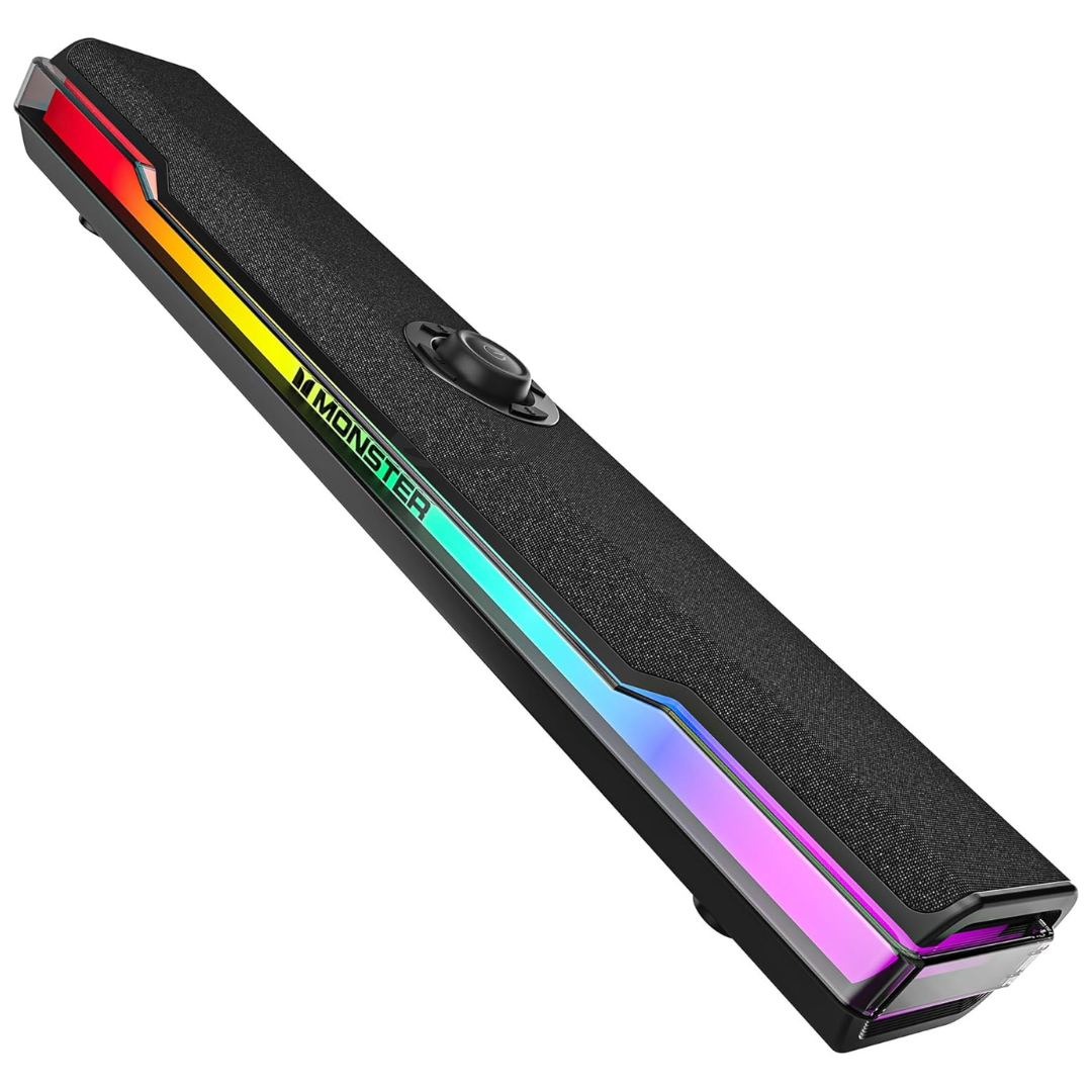 Monster S330 Computer Speaker Sound Bar With Dynamic RGB Light