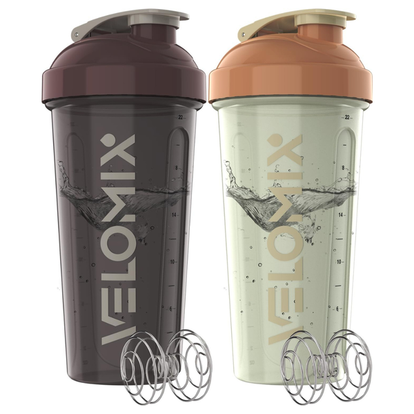 2-Pack 28 Oz Protein Shaker Bottles (Mixed Colors)
