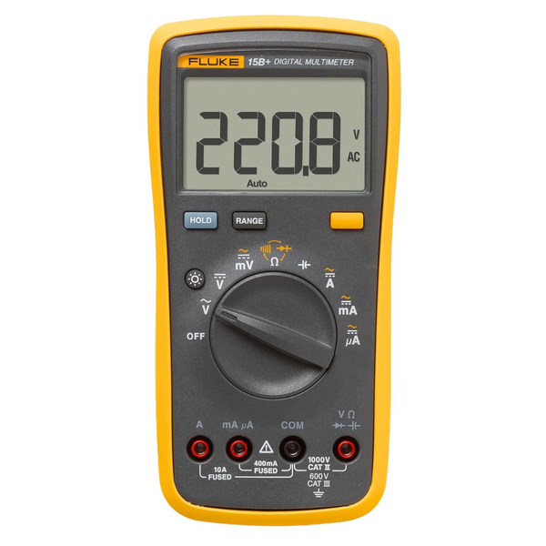Fluke 1000V Voltage 15B+ Digital Multimeter W/ Resistance