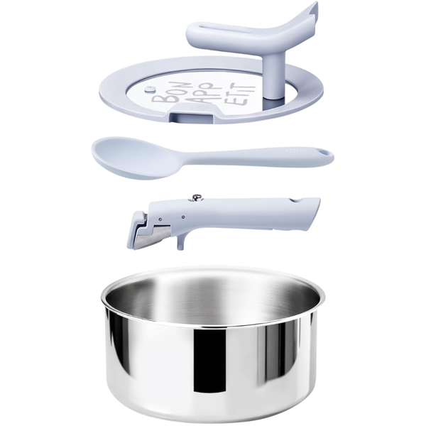 4QT Stainless Steel Sauce Pan With Stand-Up Lid