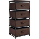 4-Tier Juvale Metal Frame Closet Organizers & Storage Dresser