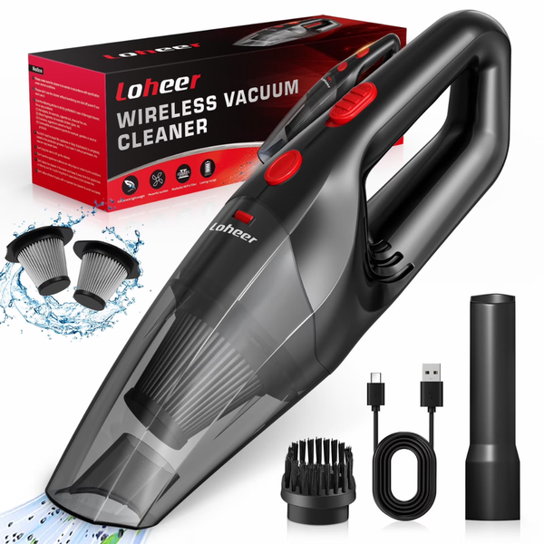 Loheer Cordless Portable Handheld Car Vacuum Cleaner