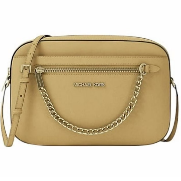 Michael Kors Women's Large Logo Zip Chain Crossbody Bag