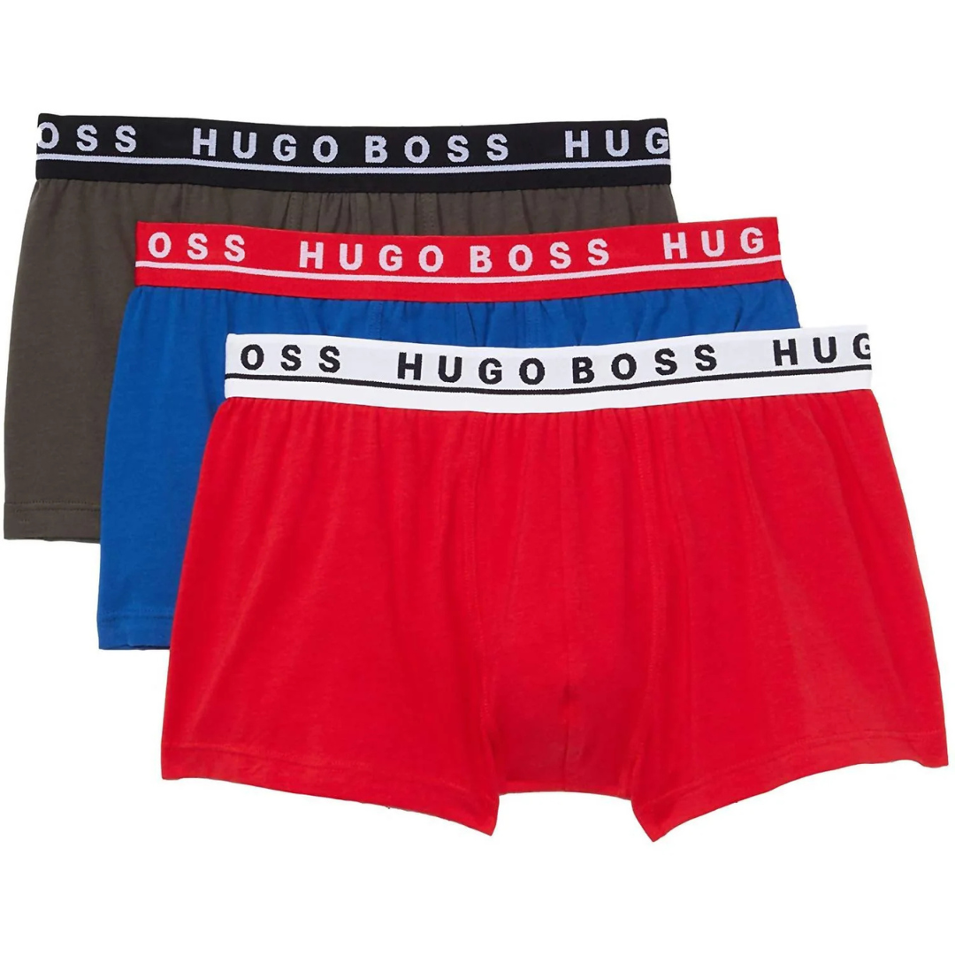 3-Pack Hugo Boss Men's Cotton Knit Trunks