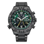 Citizen Men's Eco-Drive Promaster Navihawk A-T Green Dial Watch [Certified Refurb]