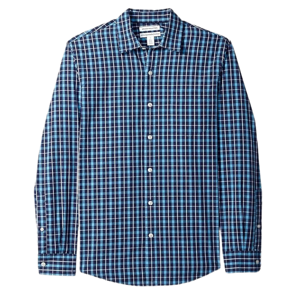 Amazon Essentials Men's Slim-Fit Long Sleeve Poplin Shirt
