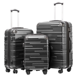 3-Piece Coolife Hardside Luggage Set With TSA Lock (4 Colors)