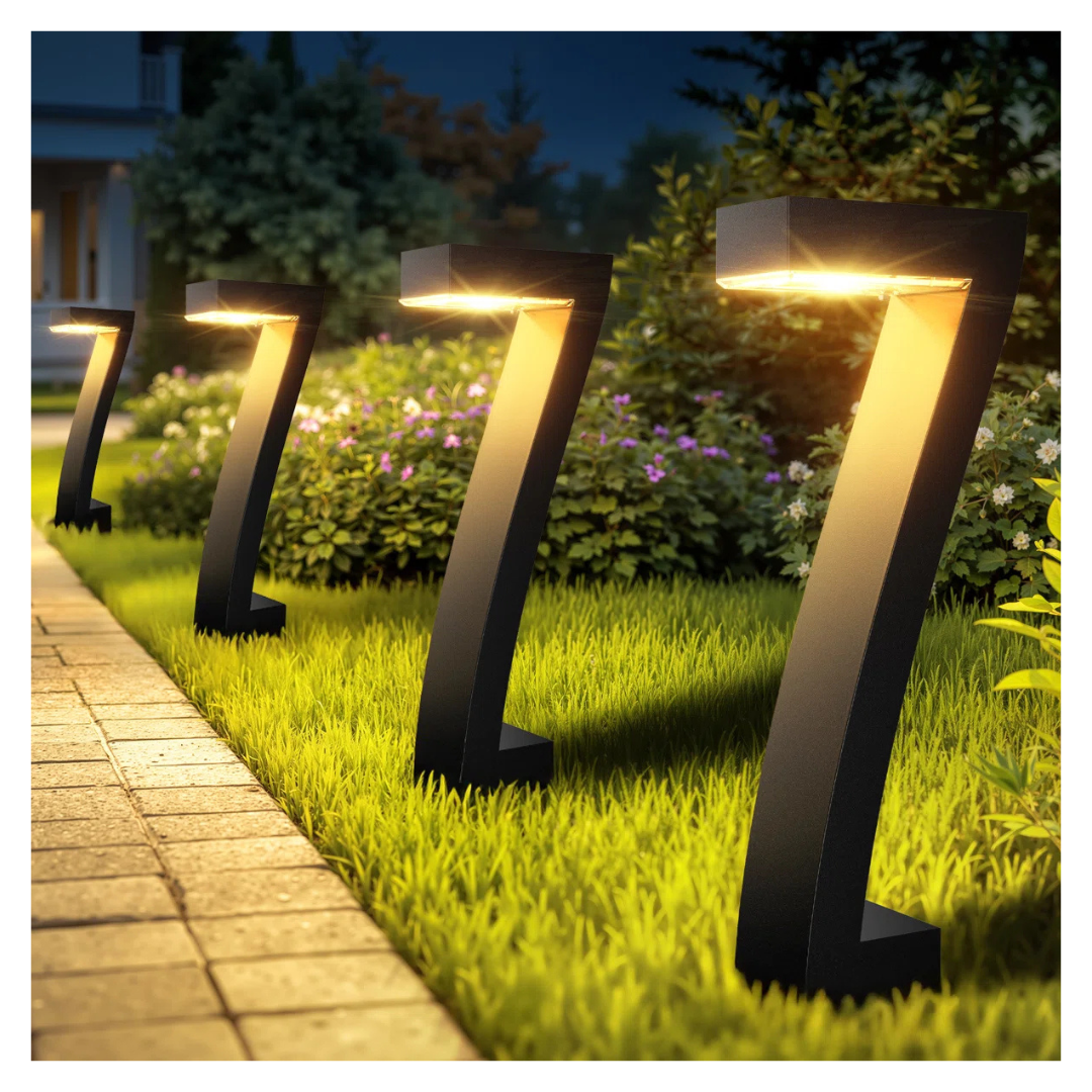 Set of 4 Letmy 2x Bigger Solar Pathway Lights