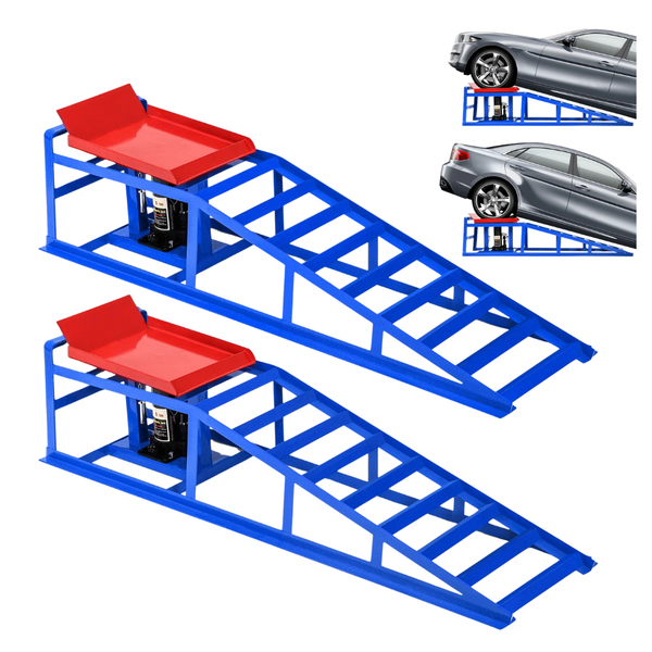 2-Piece 5T 10000lbs Hydraulic Car Ramps