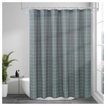 AooHome 72" x 84" Extra Long Shower Curtain (Grey And White)
