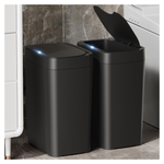 2-Pack Automatic 2.7 Gallon Bathroom Trash Can With Lid