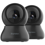 2-Pack 2K Indoor Camera With 360º Pan Tilt