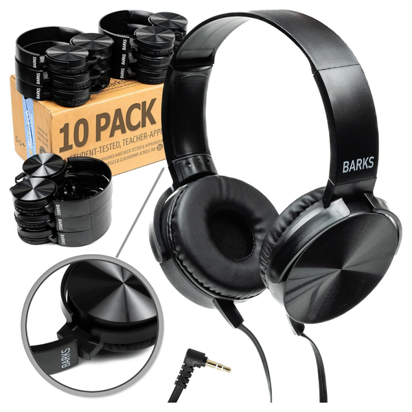 10-Pack On-Ear Premium Bulk Headphones