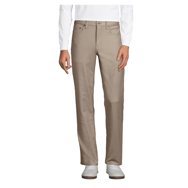 Lands' End Men's Twill 5 Pocket Pant