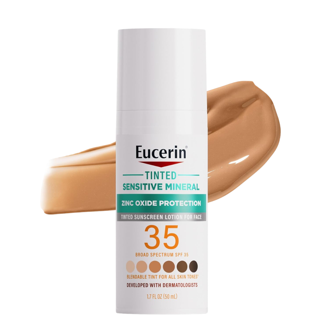 1.7 Fl Oz Eucerin Sun Tinted SPF 35 Face Sunscreen Lotion