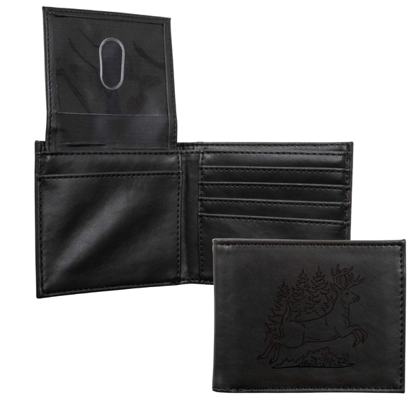 Rico Georgia Bulldogs Brown Laser Engraved Billfold