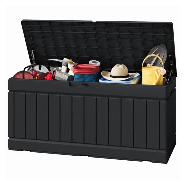 82-Gallon Homall Lockable Outdoor Storage Resin Deck Box