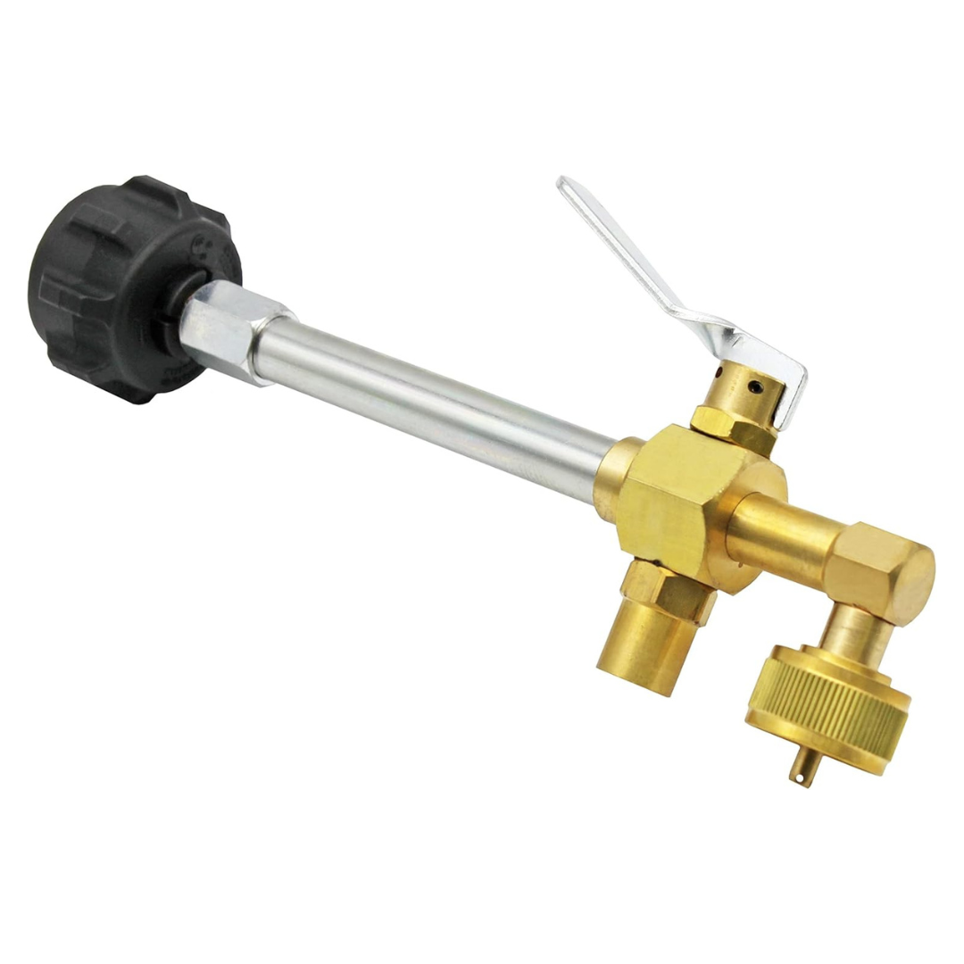 Propane Refill Fitting Adapter Valve For 1LB Refillable Tank Cylinders