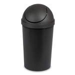 3 Gallon Bathroom Swing Top Round Trash Can With Lid