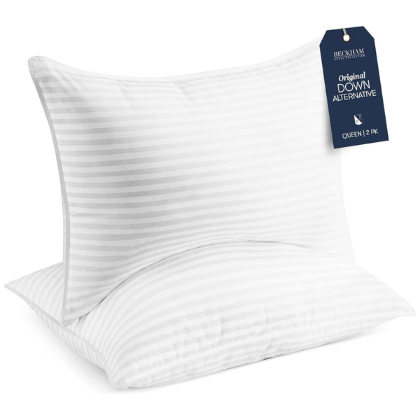 2-Pack Beckham Hotel Collection Queen Luxury Plush Gel Pillows