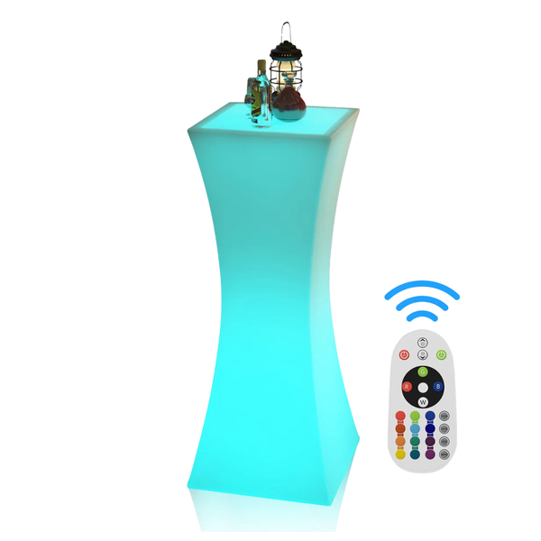 LED RGB Light Up Bar Table With Remote