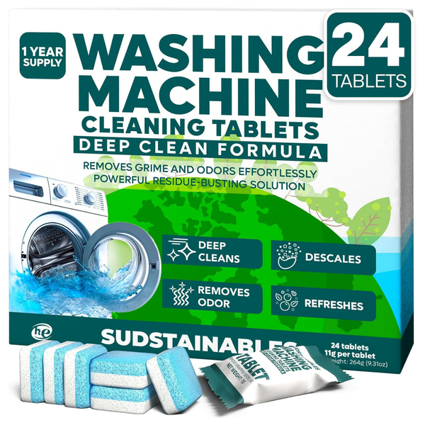24-Pack Sudstainables Washing Machine Cleaner Tablets