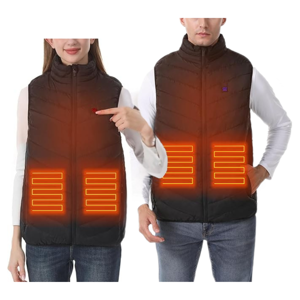 CHANGEOWN Men And Women Heated Vest With 9 Heating Zone