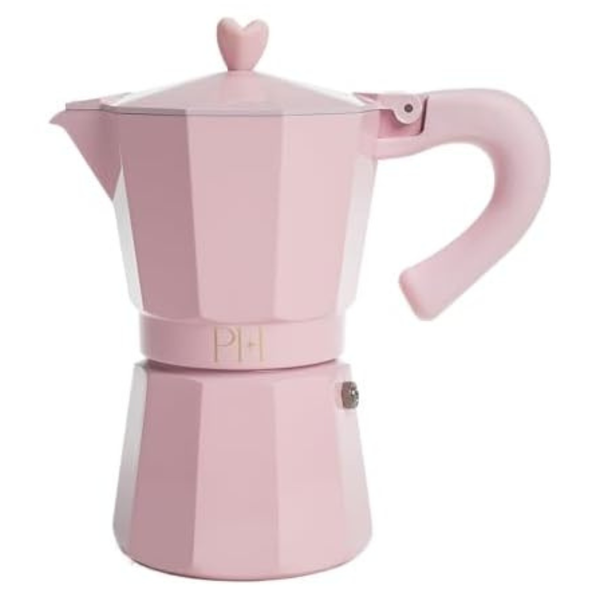 Stovetop Espresso And Coffee Maker With Iconic Heart Knob