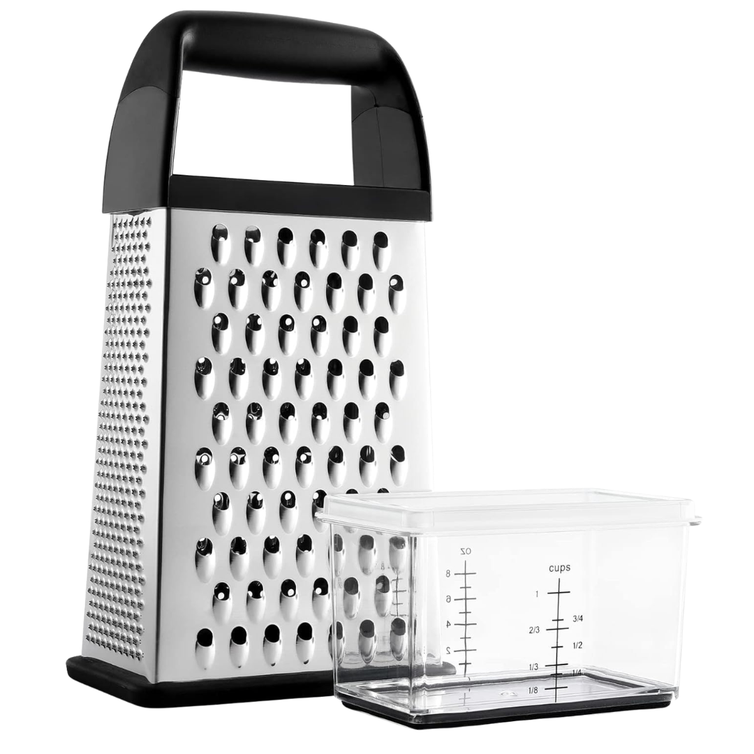 Stainless Steel Cheese Grater With Container Box (Various)