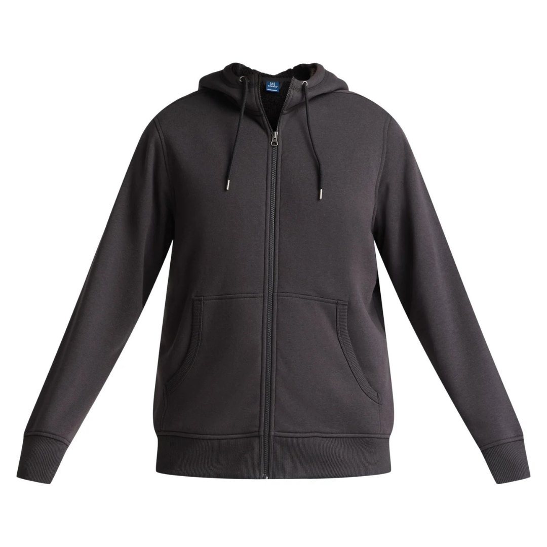 George Men's High Pile Fleece Hoodie (Black, Size S-3XL)