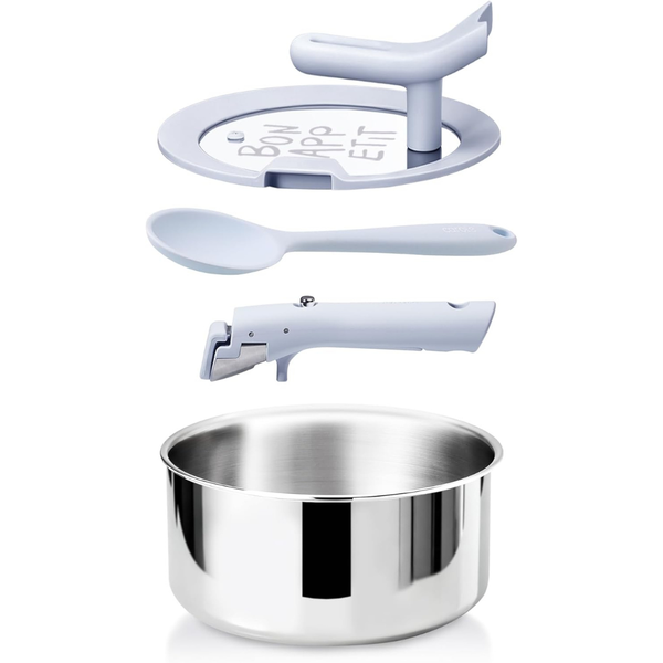 4QT Stainless Steel Sauce Pan with Stand-Up Lid