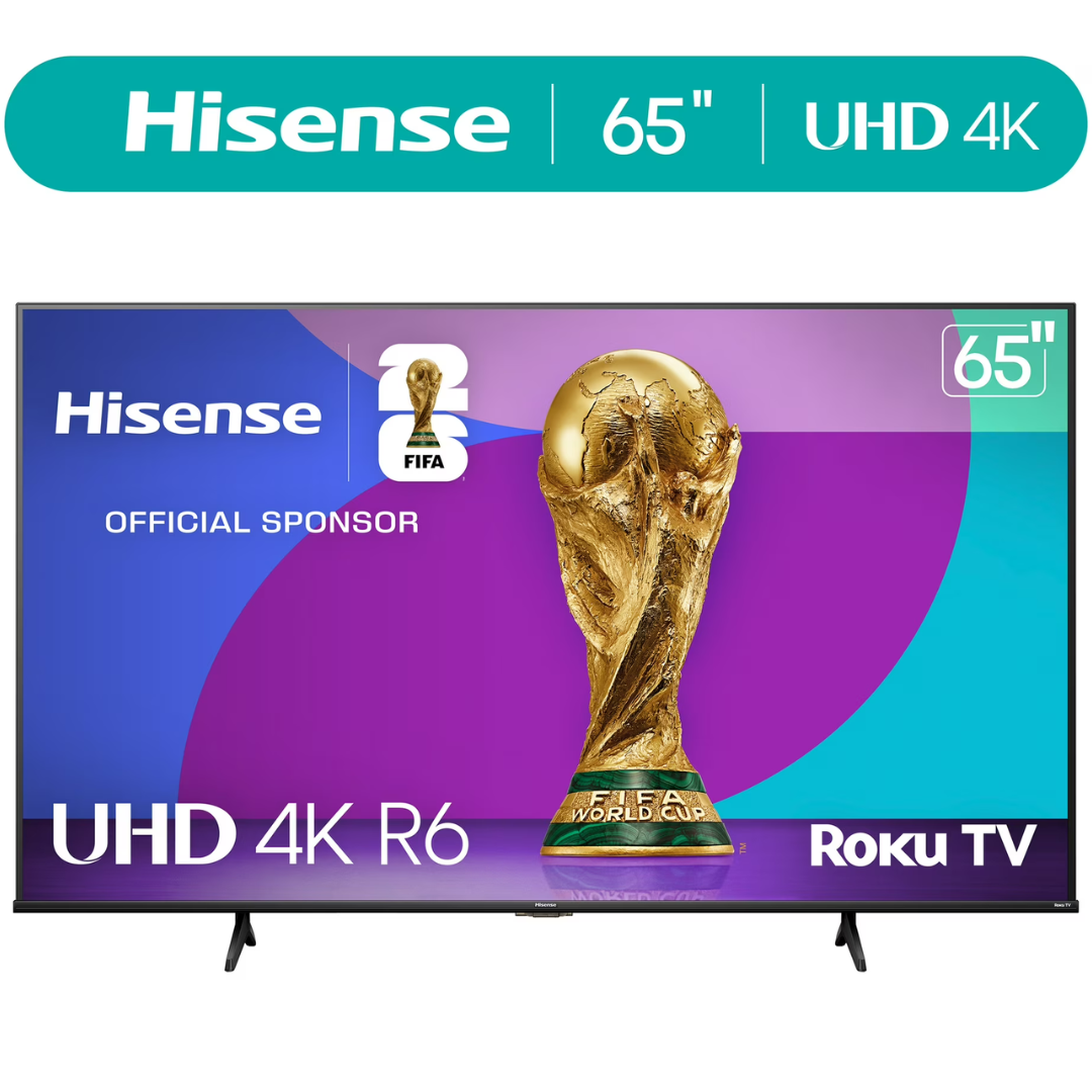 65" Hisense R6 Series 4K Ultra HDR Smart LED Roku TV