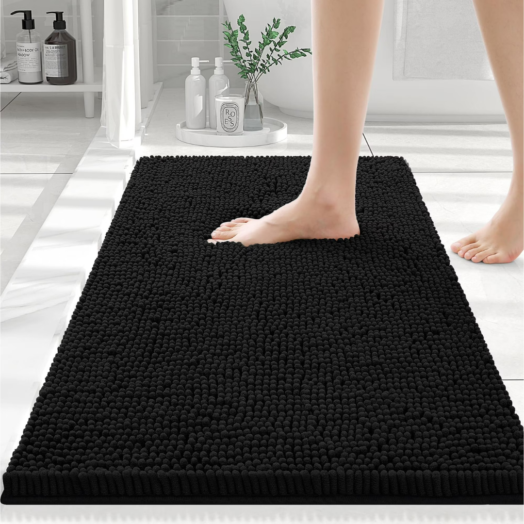 20" x 30" Luxury Chenille Extra Soft & Absorbent Bath Mat